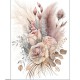 FLORAL BEAUTIES GREETING CARD Pampas Rose 2